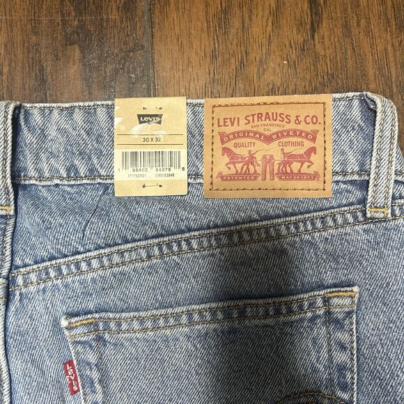 Levi’s Superlow Loose Wide Leg Distressed Rip Blue Jeans Women’s Size 30 NWT - Picture 15 of 16